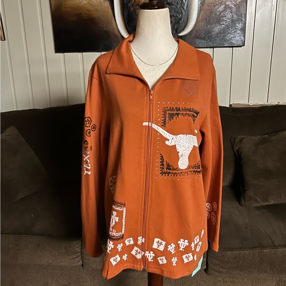 P. Michael • Texas Longhorn • Orange • Collegiate Apparel • Medium • Jacket •New - Picture 10 of 16